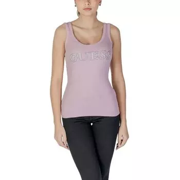 Фиолетовые хлопковые топ и футболка GUESS