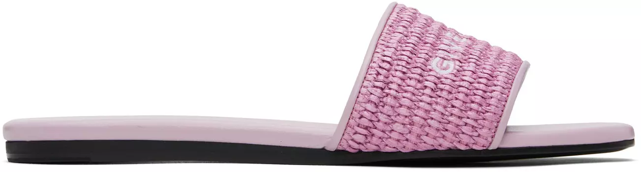 Фиолетовые мюли 4G Flat Givenchy