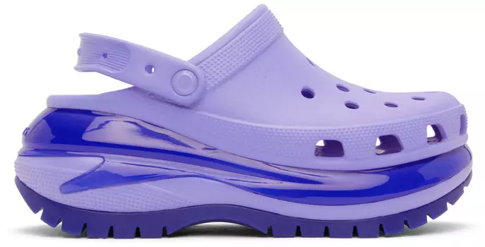 Фиолетовые сабо Crocs Mega Crush