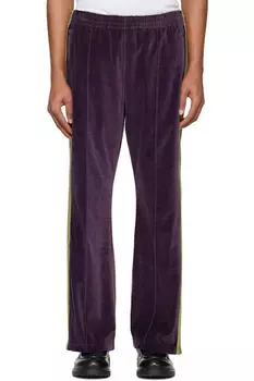 Фиолетовые спортивные брюки-буталки NEEDLES