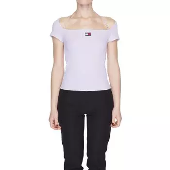 Фиолетовые топ и футболка из переработанного полиэстера Tommy Jeans