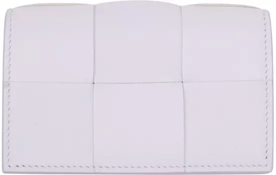 Фиолетовый держатель для карт Intrecciato Fold Bottega Veneta