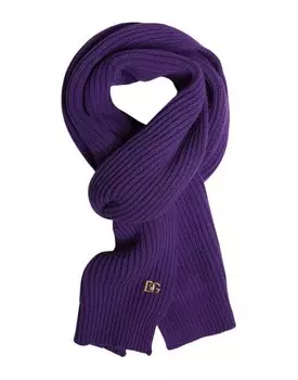 Фиолетовый DG Logo Neck Warm Wrap Shaw шарф Dolce & Gabbana