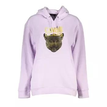 Фиолетовый хлопковый свитер cavalli CLASS