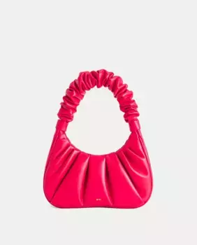 Фиолетовый клатч Gabbi со складками JW PEI