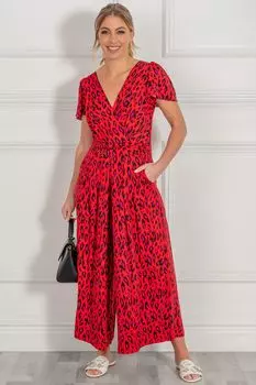 Фиолетовый комбинезон Sandra с короткими рукавами и широкими плавками Jolie Moi, фиолетовый