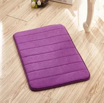 Фиолетовый коврик для ванны, коврик для ванны с пеной с эффектом памяти, нескользящий, 40 x 60 см, коврик для машинной стирки, коврик для ванной с водопоглощением, мягкая микрофибра для ванны, душа и ванной комнаты CANDeal