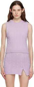 Фиолетовый плетеный жилет Filippa K