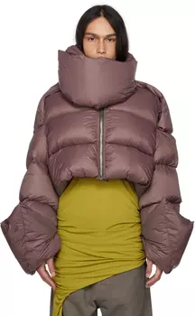 Фиолетовый пуховик Rick Owens Babel Mountain