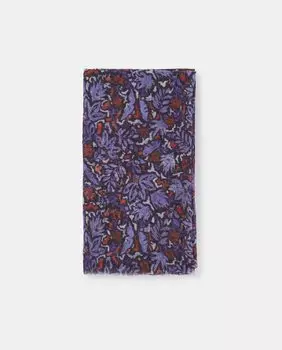 Фиолетовый шарф с цветочным принтом Tintoretto, фиолетовый