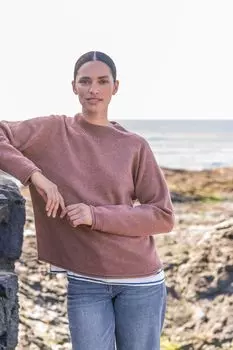 Фиолетовый свитер Grown On Celtic & Co. , коричневый