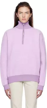 Фиолетовый свитер с молнией на половину длины 'La Maille Berger' Jacquemus