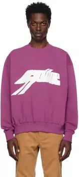 Фиолетовый свитшот с крестом We11done