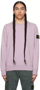 Фиолетовый свитшот с круглым вырезом Stone Island