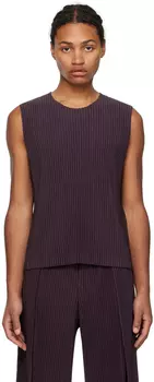 Фиолетовый топ без рукавов со складками по индивидуальному заказу 2 HOMME PLISSe ISSEY MIYAKE