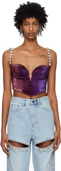Фиолетовый топ с мидиями AREA