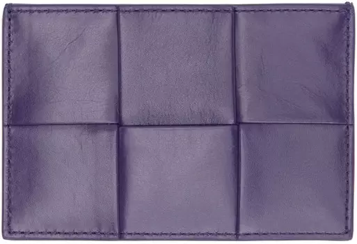 Фиолетовый визитница Intreccio Bottega Veneta