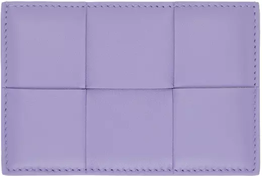 Фиолетовый визитница Intreccio Bottega Veneta