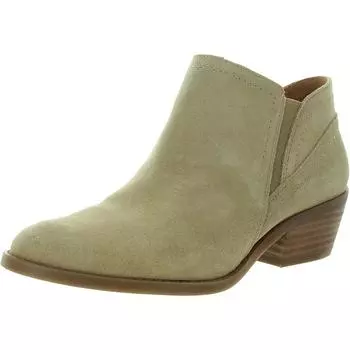 FIONAN женские кожаные ботинки челси с наборным каблуком Lucky Brand, цвет distressed natural oiled suede