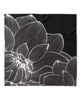 Fior di Loto - Шелковый бандана для женщин Elizabetta, черный