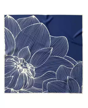 Fior di Loto - Шелковый бандана для женщин Elizabetta, синий