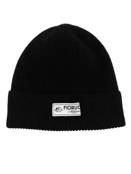 Fiorucci шапка бини с логотипом, черный