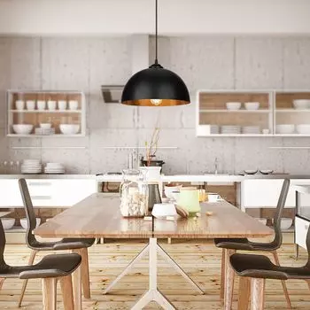 Fiqops 2x светодиодный подвесной светильник, потолочный промышленный черный и золотой подвесной светильник, подвесной светильник для кухни