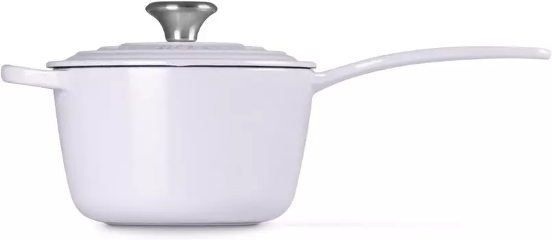 Фирменная эмалированная чугунная кастрюля Le Creuset, 1,75 кварты, лук-шалот, Shallot
