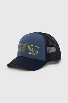 Фирменная бейсболка Jack Wolfskin, темно-синий