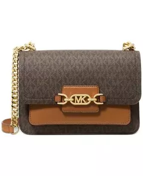 Фирменная большая сумка через плечо heather Michael Kors, мульти
