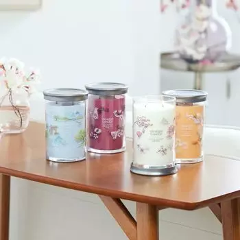 Фирменная большая свеча Yankee Candle Sakura Blossom Festival, большая стаканная свеча