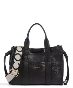 Фирменная двухдневная сумка из зерненой кожи Coccinelle, черный