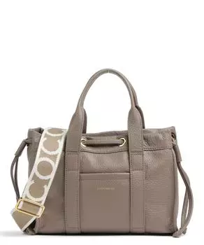 Фирменная двухдневная сумка из зерненой кожи Coccinelle, коричневый