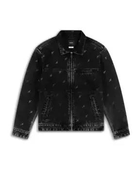 Фирменная джинсовая куртка Axel Arigato, серый