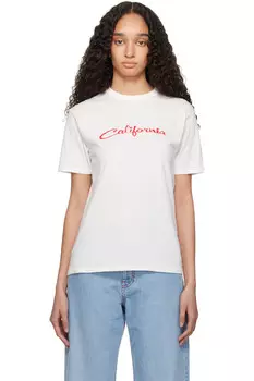 Фирменная футболка California Erl, белый