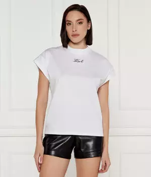 Фирменная футболка Regular fit Karl Lagerfeld, белый