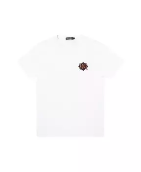 Фирменная футболка с вышивкой Dolce & Gabbana, белый