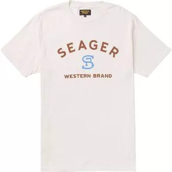 Фирменная футболка Seager Co., белый