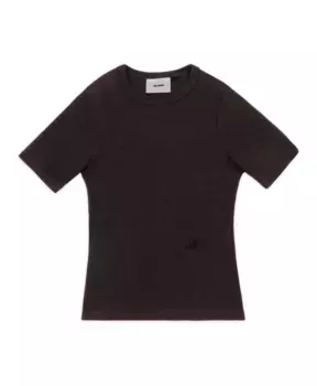 Фирменная футболка узкого кроя в рубчик Axel Arigato, коричневый