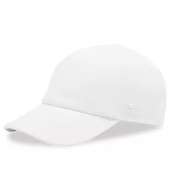 Фирменная хлопковая кепка Courrges, белый
