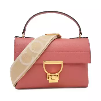 Фирменная кожаная сумка через плечо Arlettis Coccinelle, красный