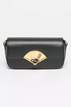 Фирменная кожаная сумка Karl Lagerfeld, черный
