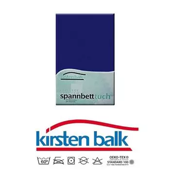 Фирменная махровая простыня KIRSTEN BALK 180-200 x 210-220см - королевский синий