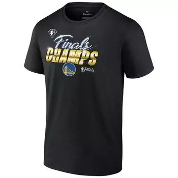 Фирменная мужская черная фирменная футболка golden state warriors 2022 nba finals champion roster с подписью Fanatics, черный