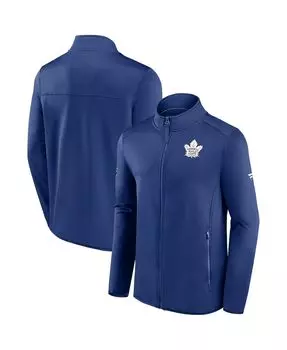 Фирменная мужская синяя флисовая куртка toronto maple leafs authentic pro rink с молнией во всю длину Fanatics, синий