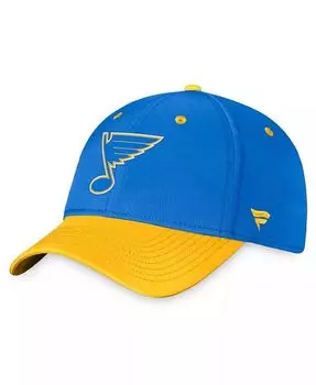 Фирменная мужская синяя кепка из гибкого джерси St. Louis Blues Authentic Pro Alternate Fanatics, синий