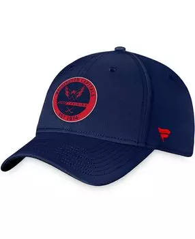 Фирменная мужская темно-синяя шляпа Washington Capitals Authentic Pro Team Training Camp Training Flex Hat Fanatics