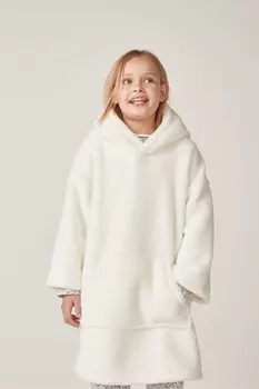 Фирменная обнимашка толстовка с капюшоном The White Company, белый