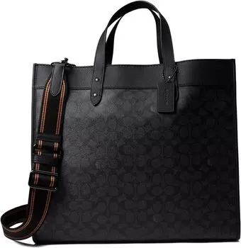 Фирменная полевая сумка 40 COACH, цвет JI/Charcoal