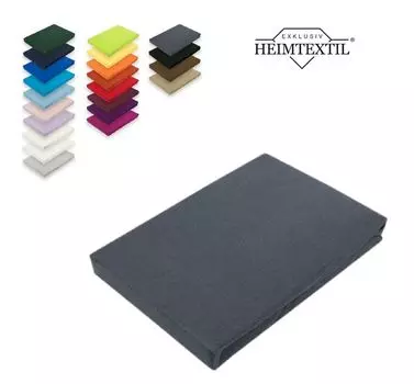 Фирменная простынь из микрофибры 140 - 160 х 200 см + 30 см антрацит Sdseetraum